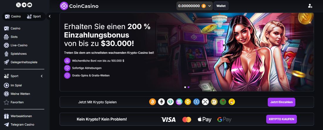 CoinCasino im Überblick – Beste Online Casinos Österreich