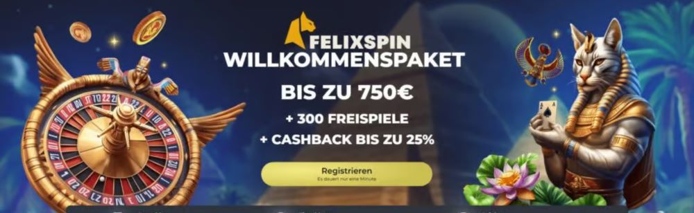 FelixSpin Willkommensboni