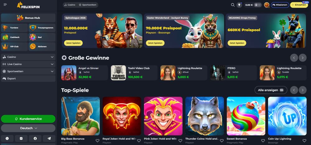 FelixSpin im Test – Beste Online Casinos Österreich