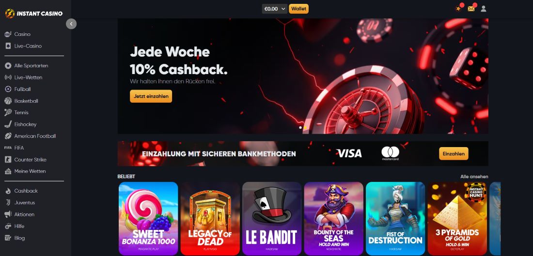 Instant Casino Bewertung – Beste Online Casinos Österreich